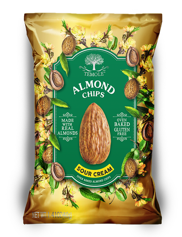 Temole Mandelchips mit Sauerrahm-Geschmack