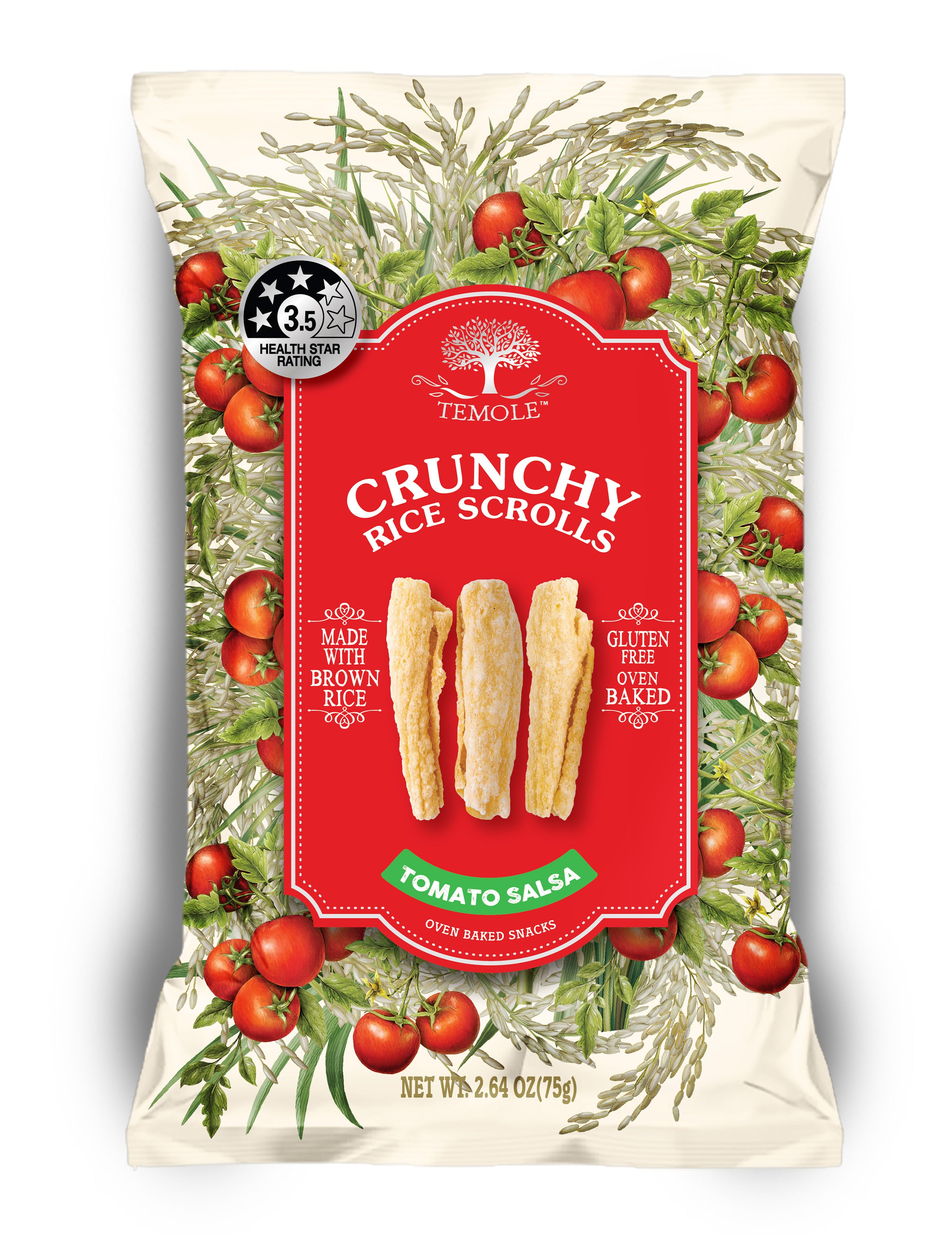 Knusprige Reisröllchen mit Tomatensalsa-Geschmack